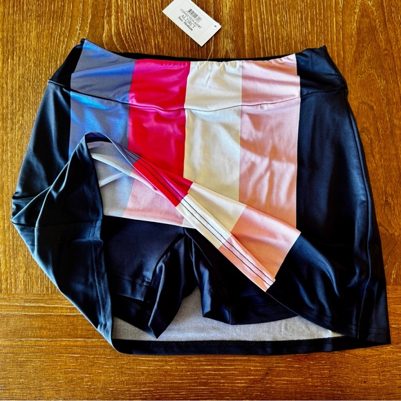 NWT striped Golftini Connection pull-on golf skort M - Picture 8 of 11